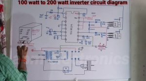 Repairing & Assembling  100watt to 200watt mini square wave Inverter