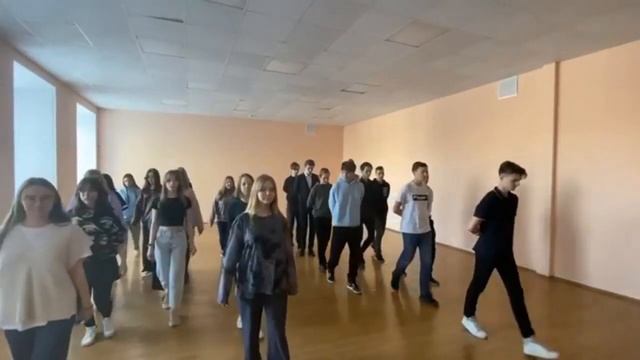Репетиция внука в лицее.