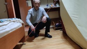Растяжка палатки в действии: