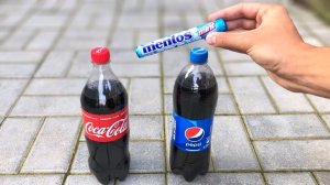 Experiment: Coca Cola and Mentos and Pepsi| Кто выше Cola или Pepsi???
