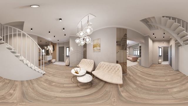 Прихожая частного дома для Бахыта. Панорамное видео. Часть 2 смотреть онлайн