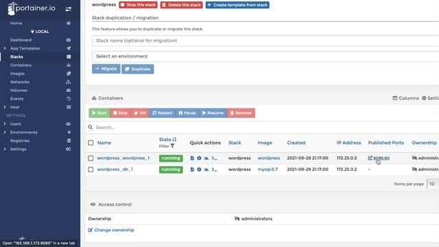 How to Install WordPress on Docker using Portainer смотреть онлайн