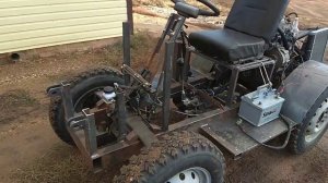 Самоделка минитрактор испытание