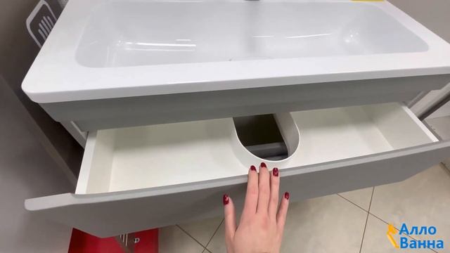 Аллованна. Обзор тумбы с раковиной Style Line Бергамо Мини 80 смотреть онлайн