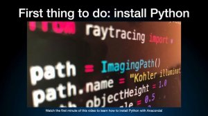 Python  Capsule 1: Installing Python and looking at the structure of a simple program