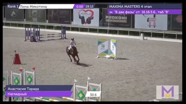 MAXIMA STABLES COMPETITION | MAXIMA MASTERS 4 этап | 4 место тб смотреть онлайн