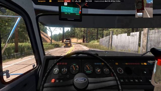 ATS | Ford Aeromax L9000 | Sierra Nevada | Ruta EXTREMA con tren de troncos смотреть онлайн