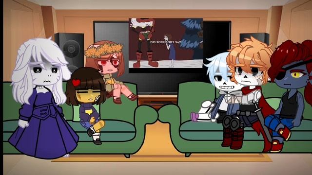 Андертейл реагирует на Хоррортейл | Undertale react to Horrortale | undertale | horrortale | 1/1