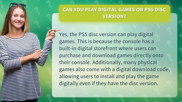 Can you play digital games on PS5 disc version? смотреть онлайн