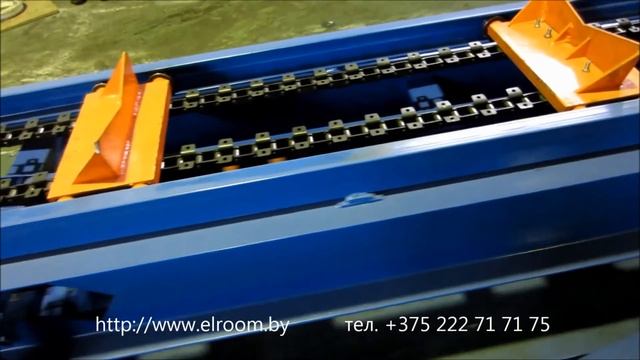 Цепной транспортёр 426. Производство труб в ППУ