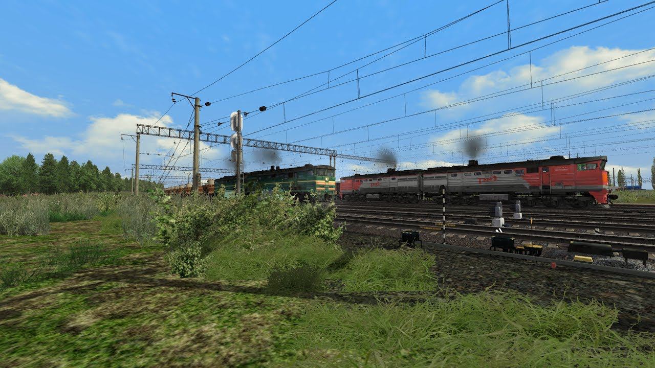 Train simulator classic 2тэ10м с грузовым поездом №2577 смотреть онлайн