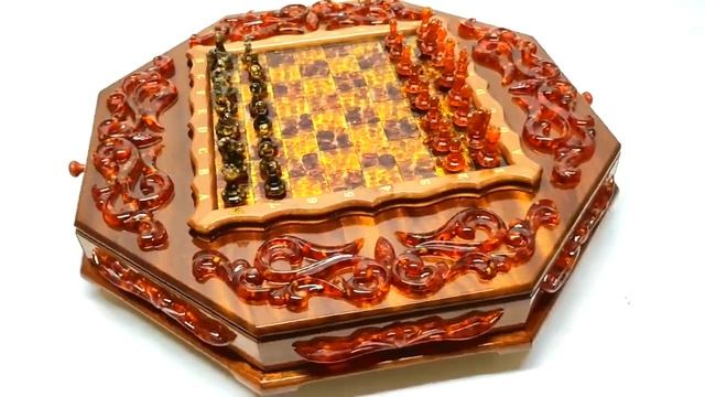 НОВИНКА!!! шахматы "Янтарь" красное дерево смотреть онлайн