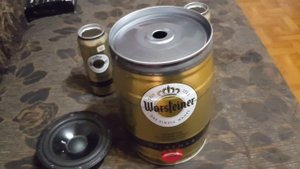 Проект портативной колонки из пивных банок