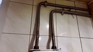 Подключение газового счётчика гофрированным нержавеющим шлангом