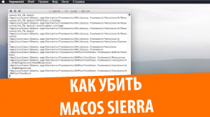Как убить Mac OS Sierra