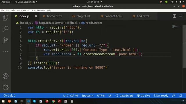 Node Js Routing | Create 404 page in Node Js | Node Js Tutorial | Learning Points