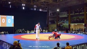 боевое самбо\Оспанов VS Джавадов\битва чемпионов\победа накаутом