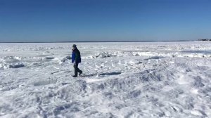 Замерзший океан в Массачусетсе