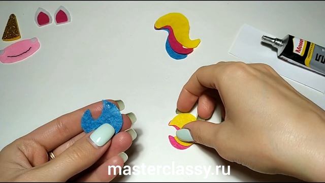 DIY Unicorn Felt Sewing Project. Объемный единорог из фетра своими руками. Видео урок смотреть онлайн