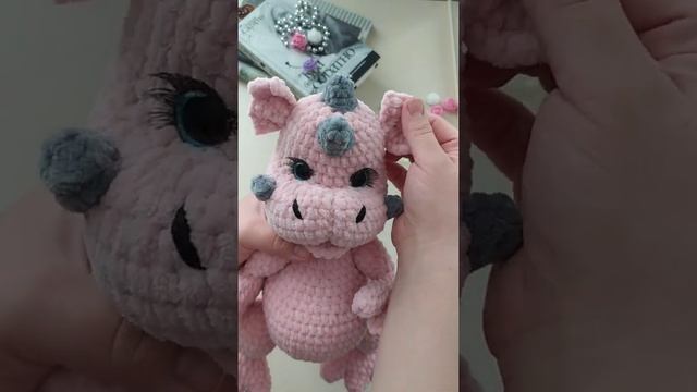 МК плюшевый Дракоша крючком смотреть онлайн