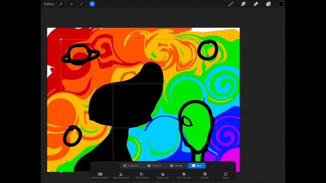 Space drawing on the iPad Pro 2017 using Procreate?⭐️ смотреть онлайн