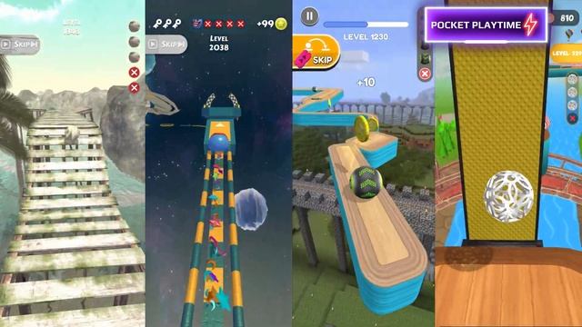 Rollance vs Action Balls vs Going Balls vs Fast Ball Jump - All level gameplay Android, IOS