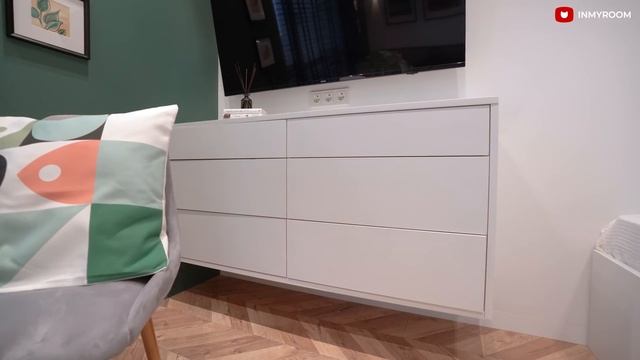 ?Крутейший интерьер из бетонной коробки. На 26 м² кухня, гостиная, спальня и КУЧА ХРАНЕНИЯ! Рум тур