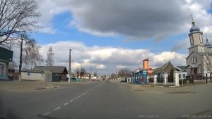 Добруш поездка по улицам. Река Ипуть. Drive in Dobrush. Дороги Беларуси. Roadtrip in Belarus.