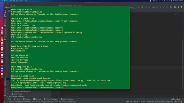 Python Certification Training - FileIO