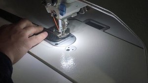 ?Декоративная строчка на кожаном ремне Jack H2 нити#10 /Decorative stitching on leather belt Jack H