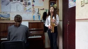 Р.Макєр "Жонглер" виконує Міленіна Тетяна (саксофон).Травень 2023р.