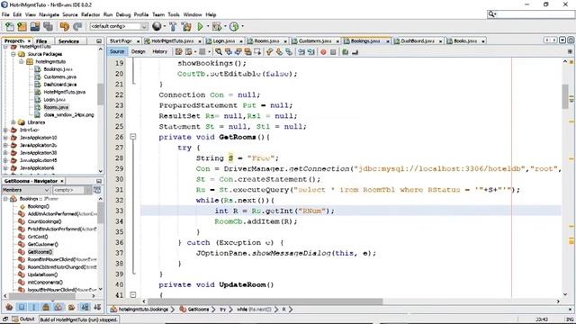 Hotel Management System Using Java Swing Part 2 смотреть онлайн