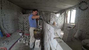 Кладка кирпича на клей для плитки без штукатурки, наша технология