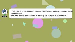 HTML : What is the connection between WebSockets and Asynchronous Servlet technologies?