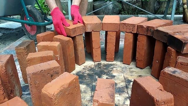 Уличная печь из кирпича БЕЗ раствора. Сделает даже ребенок.
