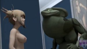 Lizard girl spit out Toga and Uraraka