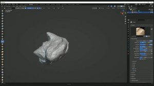 Rock sculpting in Blender | Sculpting rock with brushes in Blender
