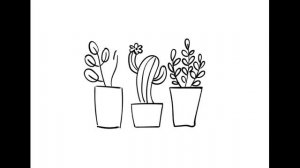 Рисуем комнатные цветы
