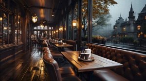 Rainy Day in the Coffee Shop ☕ Relaxing Piano Jazz Music Playlist 2023