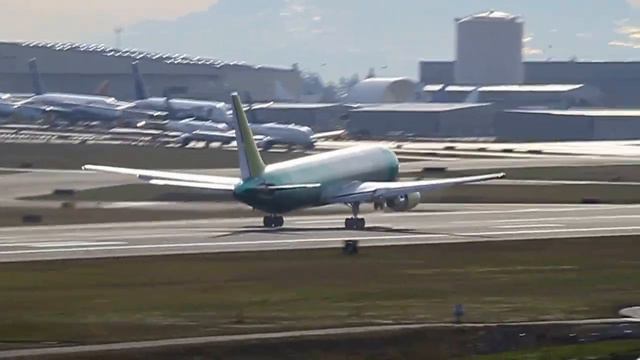 Test Flight: N113FE Federal Express (FedEx) Boeing 767-3S2F(ER) - cn 42711 / 1076 смотреть онлайн