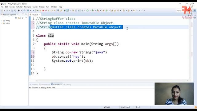 #40 StringBuffer Class in Java| String Vs. StringBuffer  | Mutable Vs. Immutable Object  |CORE JAVA