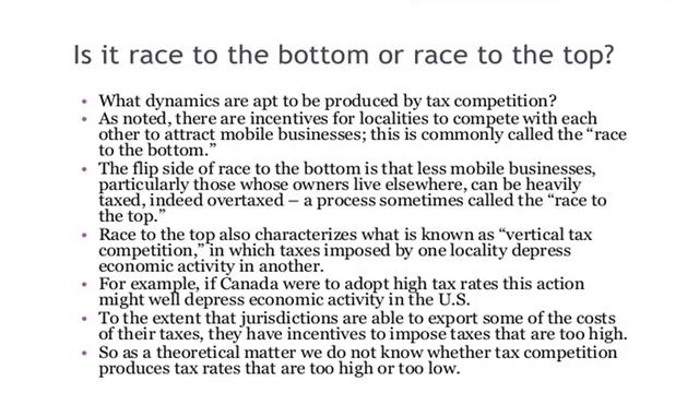 Lecture 6 MPA 4thM tax incentive and competition for economic activity смотреть онлайн
