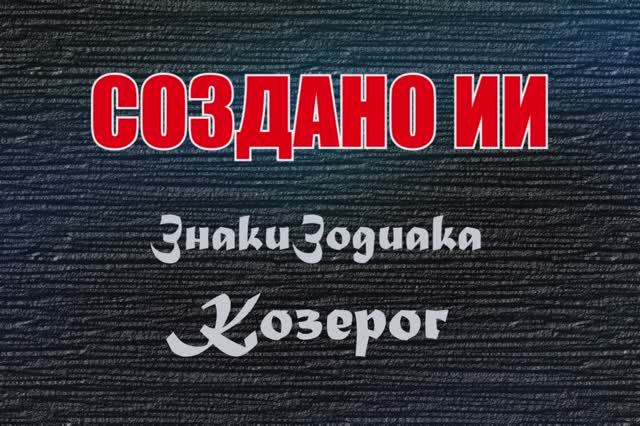 Создано ИИ. Знаки Зодиака. Козерог