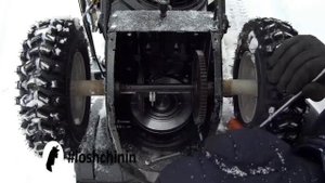 Ремонт снегоуборщика в поле