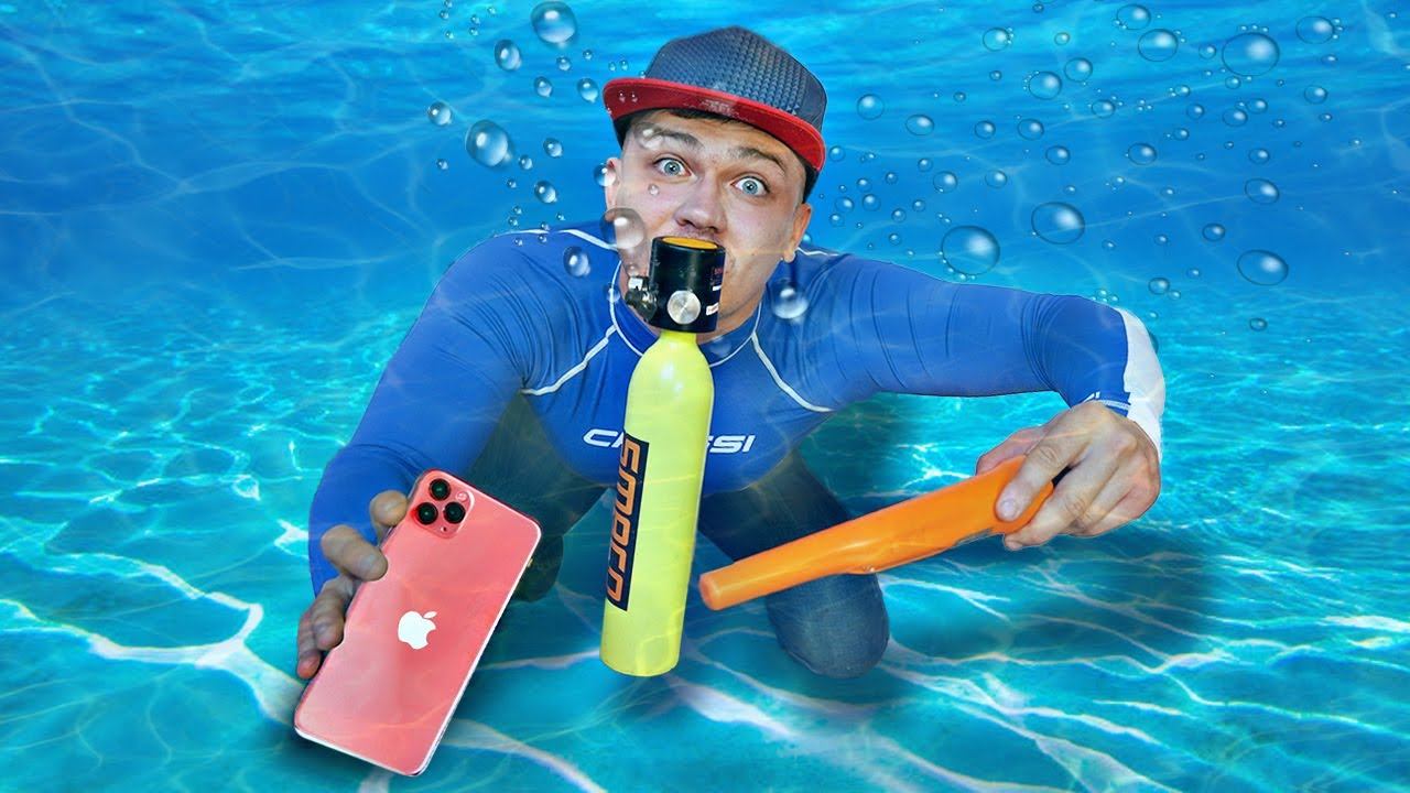 Нашли айфон 12 и другие жуткие находки под водой с помощью акваланга!