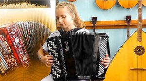 Б. Тихонов "Концертная полька" обр. Э. Аханова Играет Алёна Кливитенко (баян)  Станица Крыловская