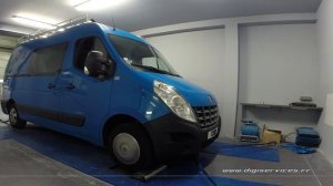 Renault Master 2.3 dci 100cv Reprogrammation Moteur @ 160cv digiservices Paris 77 Dyno