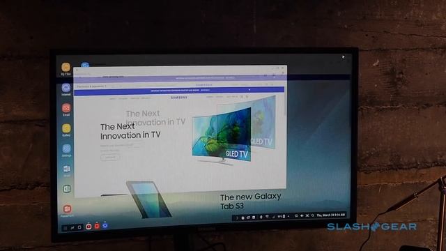 Samsung DeX "Desktop Experience" walkthrough on the Samsung Galaxy S8