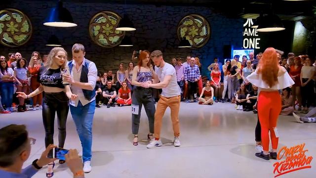 Urban kiz beginners - Півфінал - 5 - Crazy About Kizomba Competition 3! смотреть онлайн
