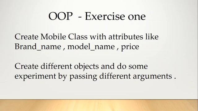 Exercise 1 OOP : based on tutorial 62 - Create your own class смотреть онлайн